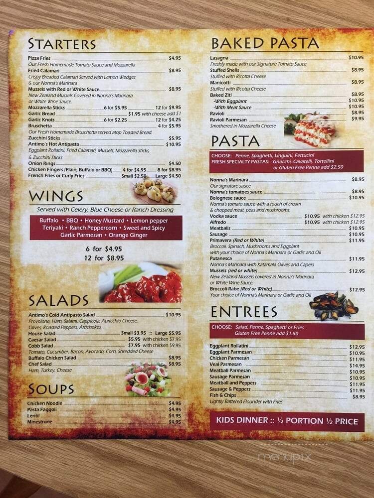 Menu page 1