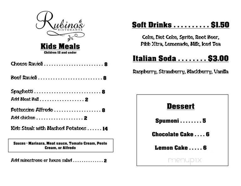 Menu page 2