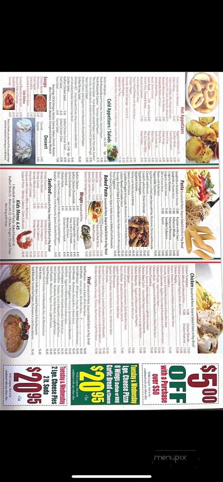 Menu page 1