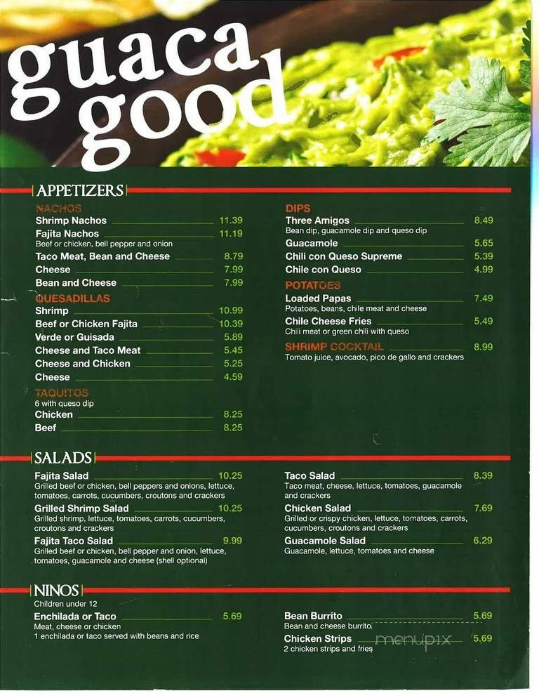 Menu page 1