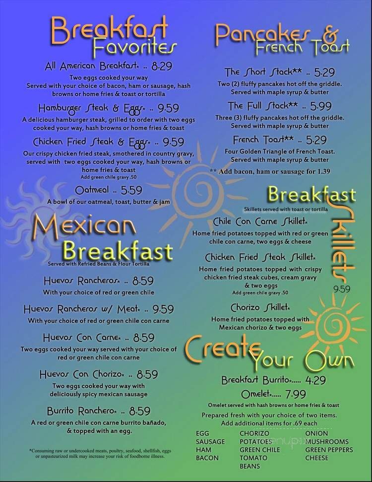 Menu page 2