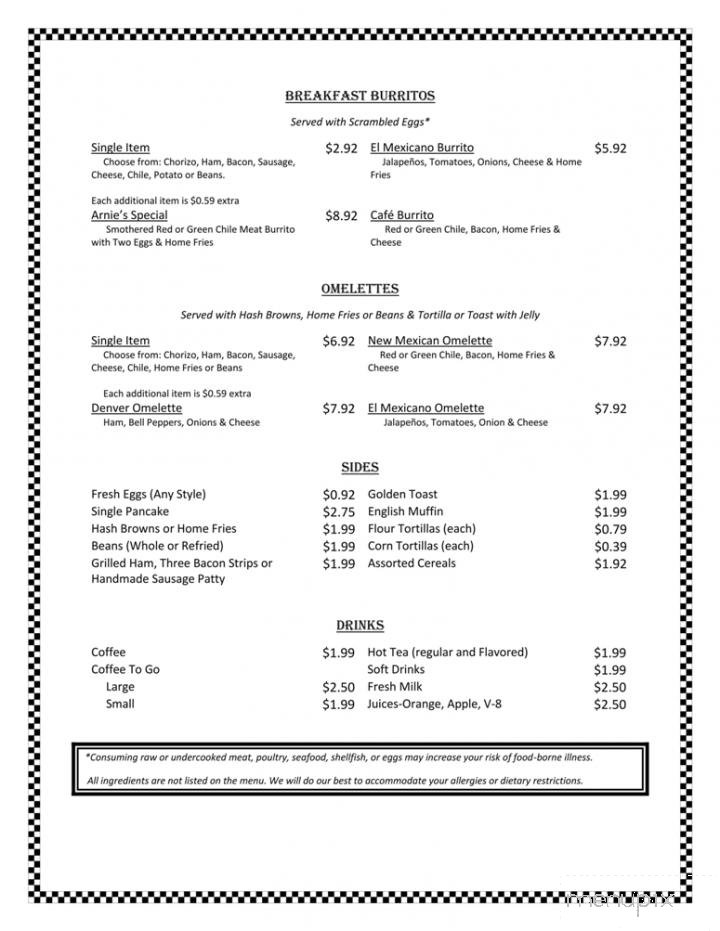 Menu page 1