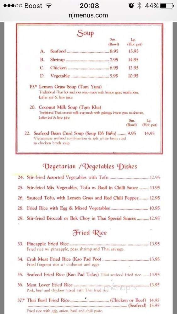 Menu page 2
