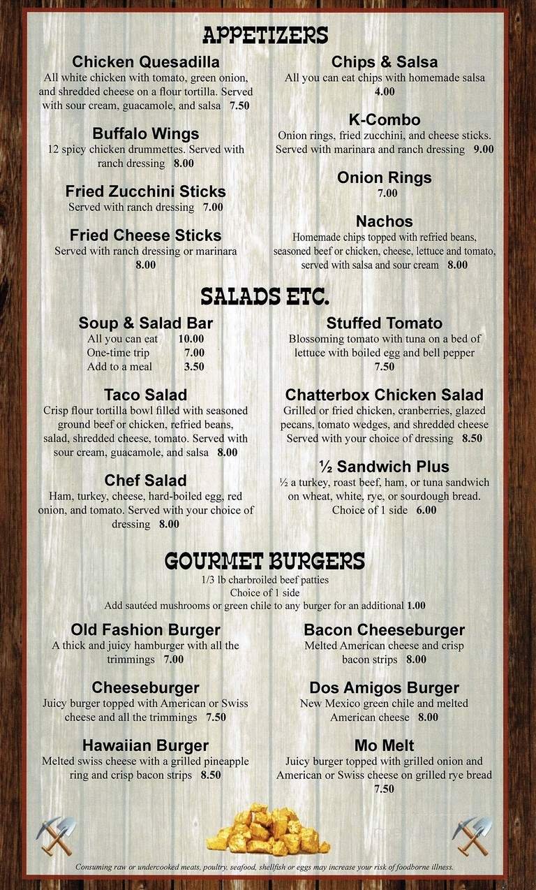 Menu page 2