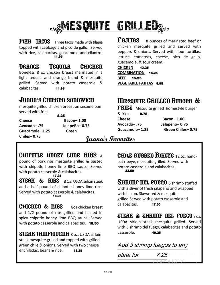 Menu page 2