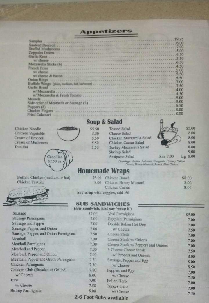 Menu page 2