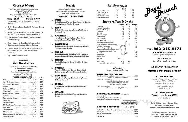 Menu page 1
