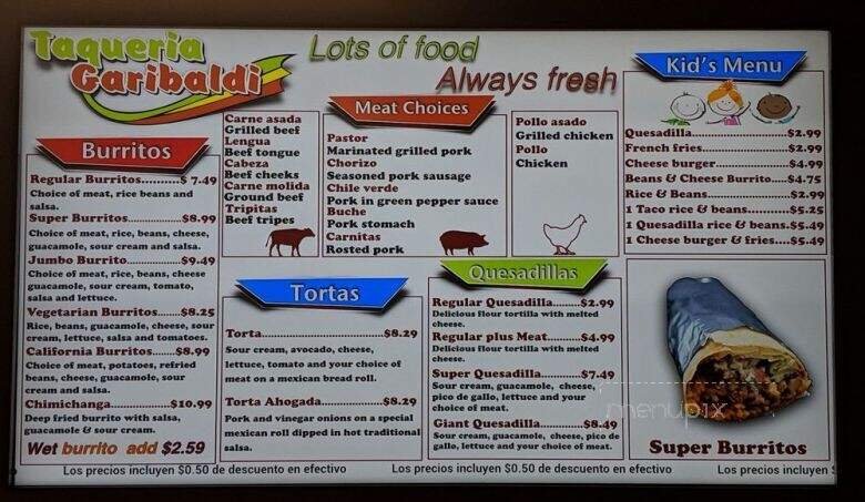 Menu page 2