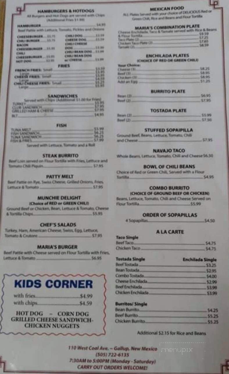 Menu page 2