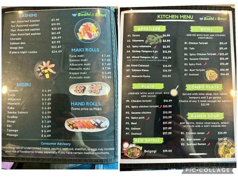 Menu page 2