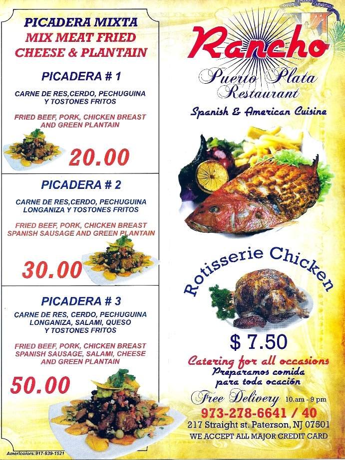 Menu page 1