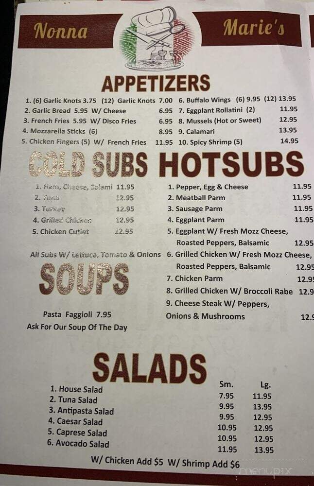 Menu page 1