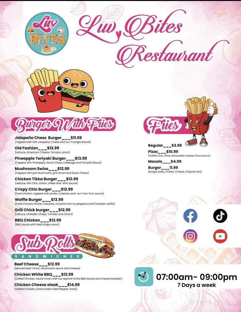 Menu page 1