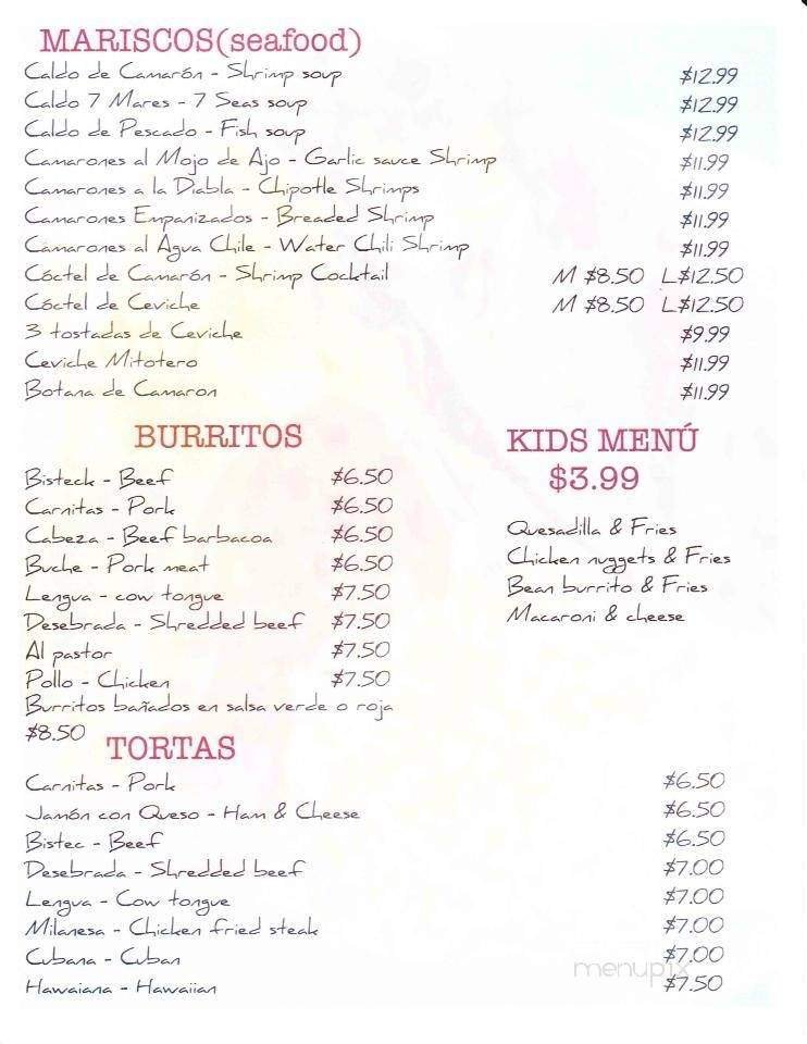 Menu page 2