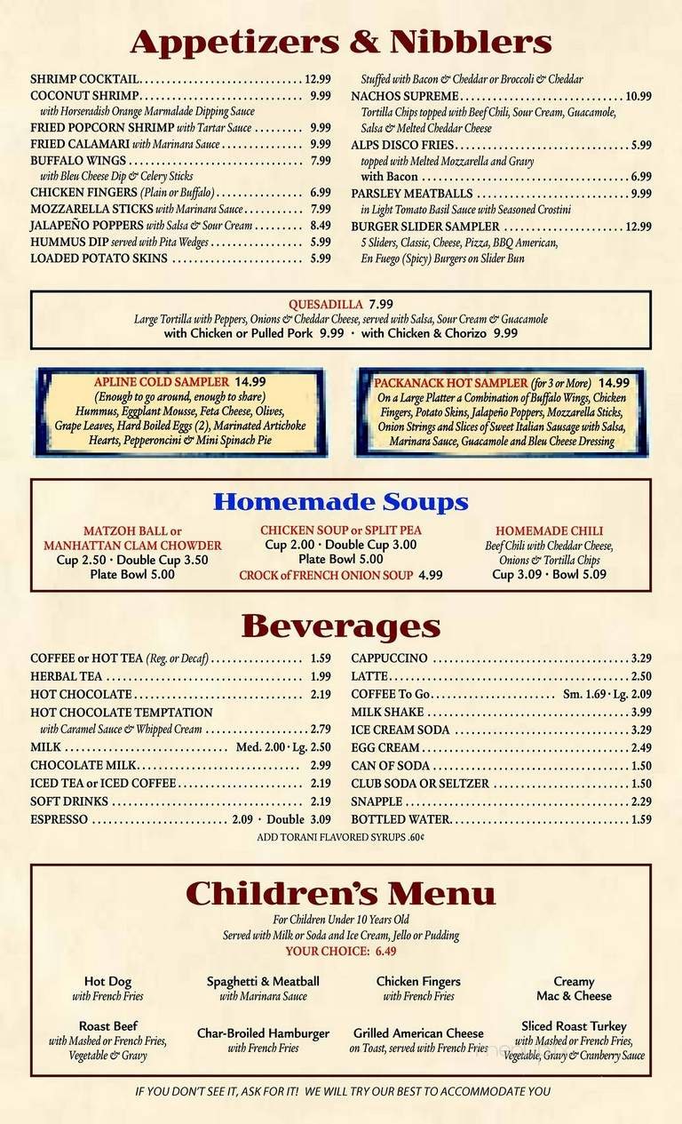 Menu page 2