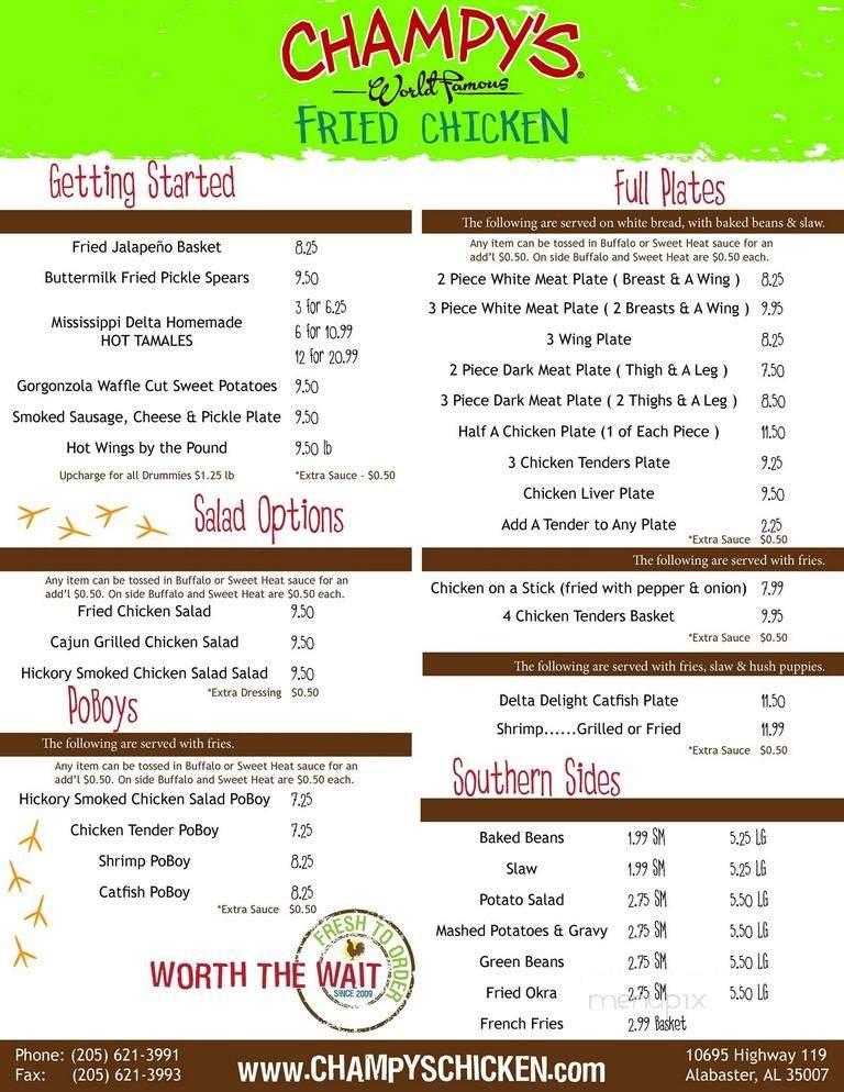 Menu page 1