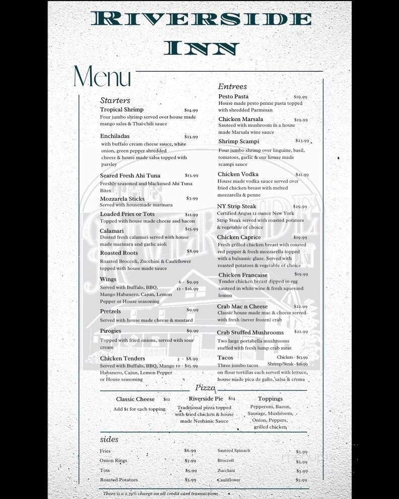 Menu page 1
