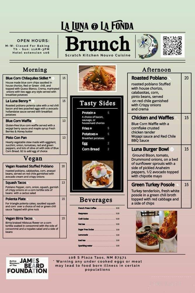 Menu page 1
