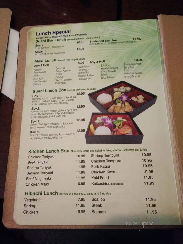 Menu page 1