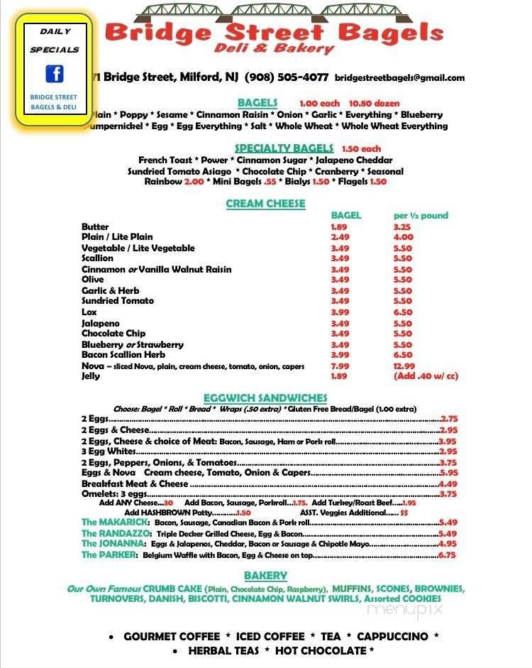 Menu page 1