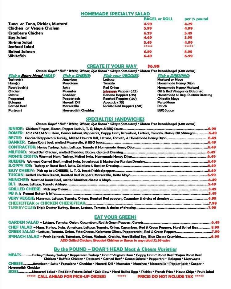 Menu page 2
