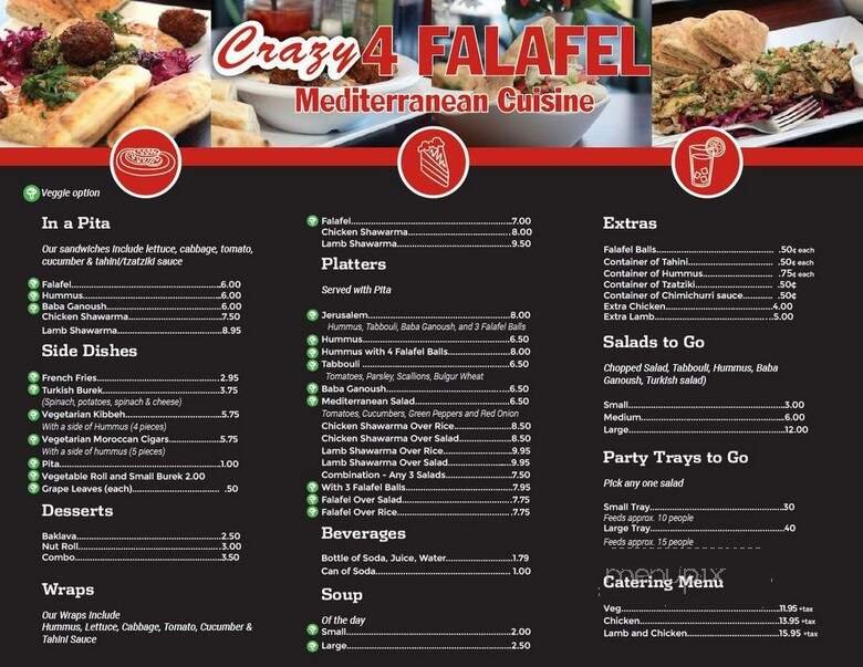 Menu page 1