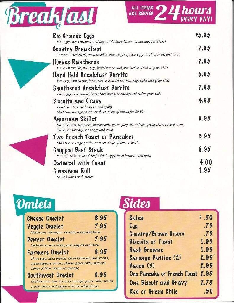 Menu page 1