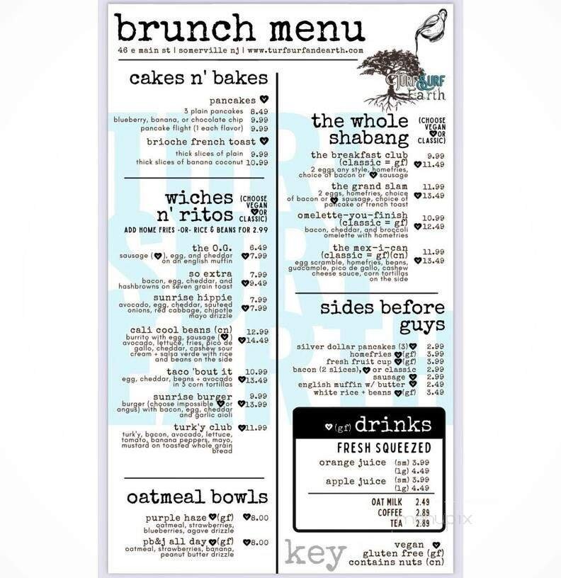 Menu page 1