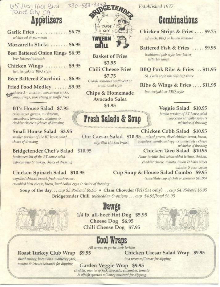 Menu page 2