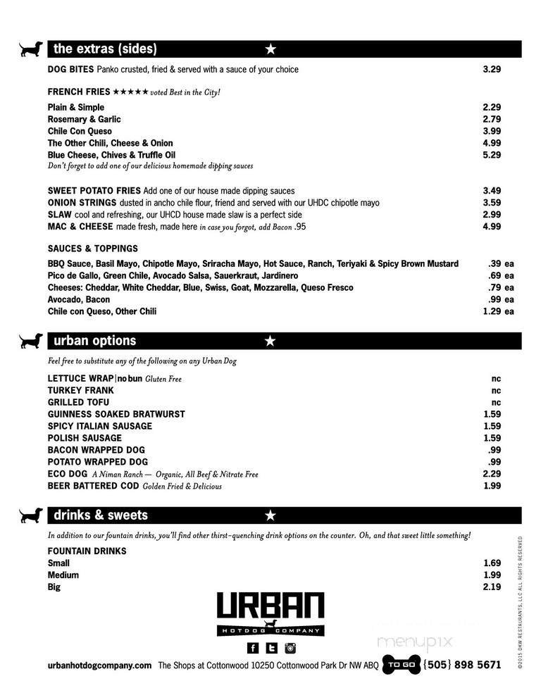 Menu page 2