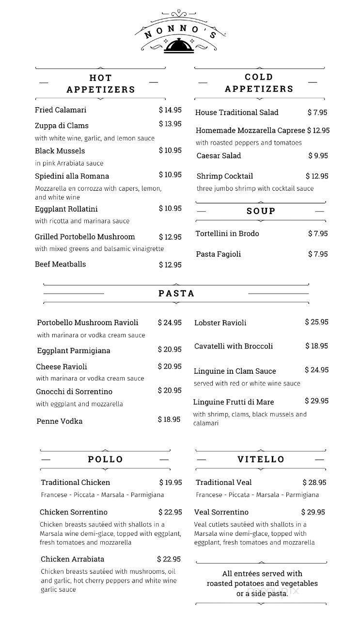 Menu page 1