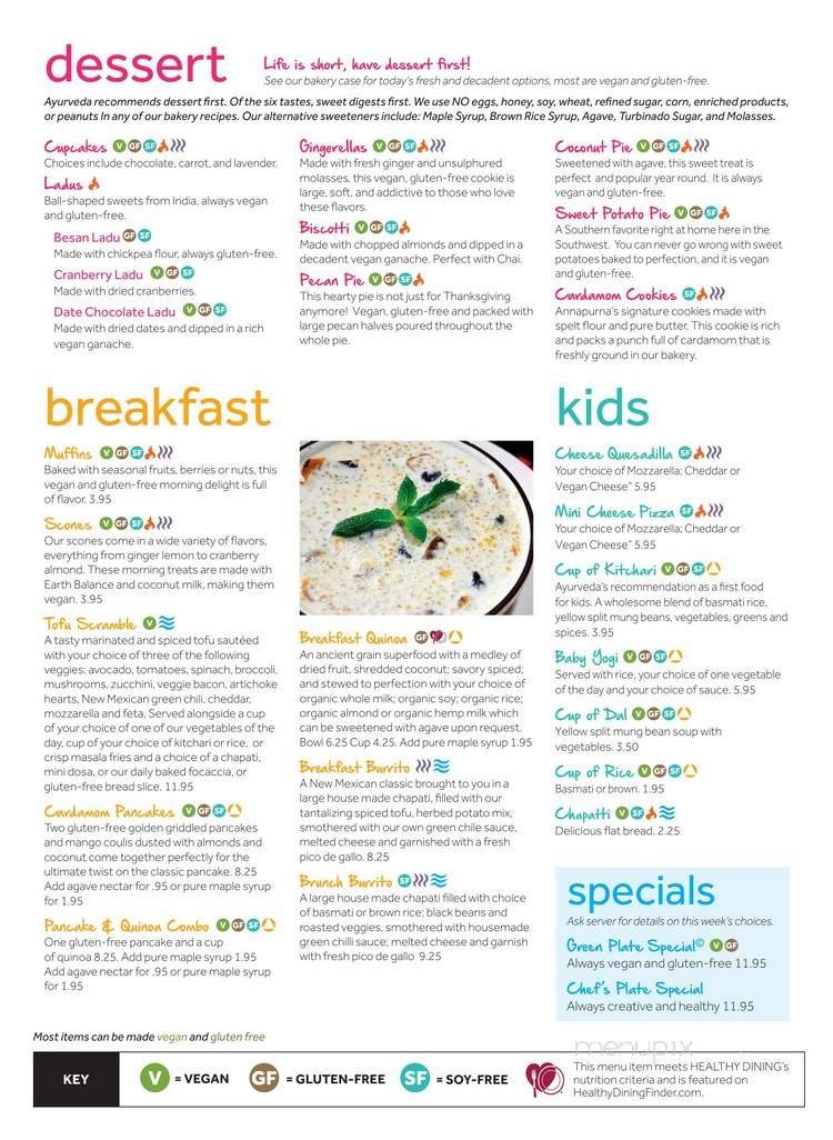 Menu page 2