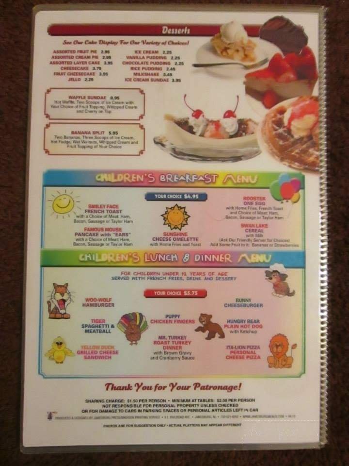 Menu page 1