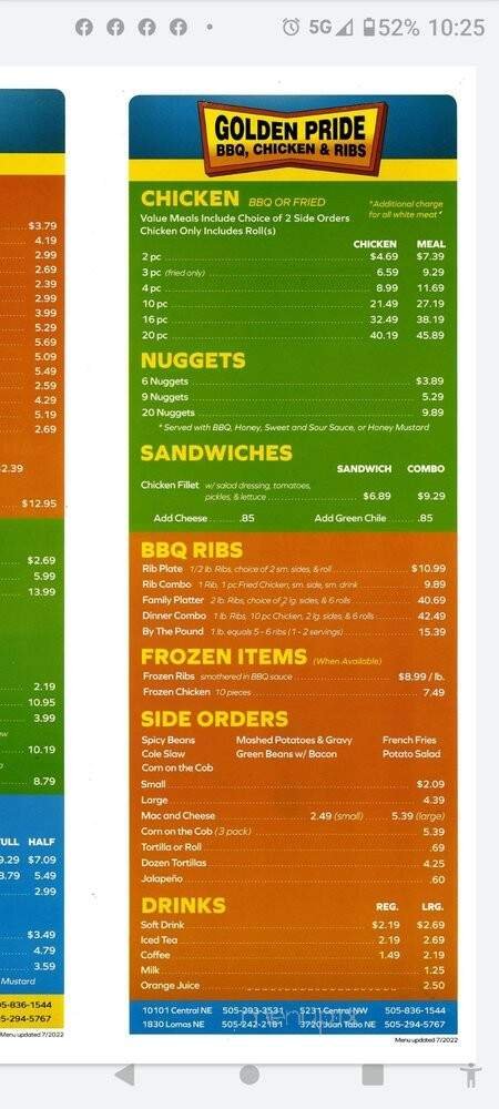 Menu page 2