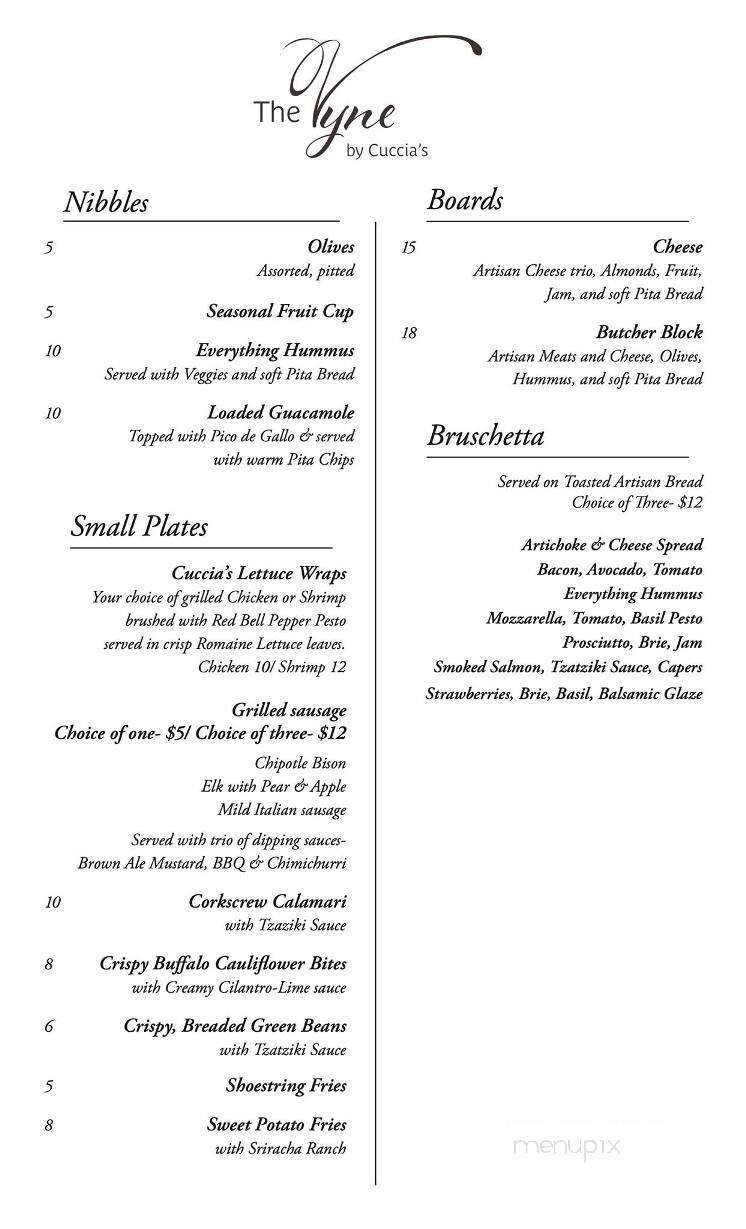 Menu page 1
