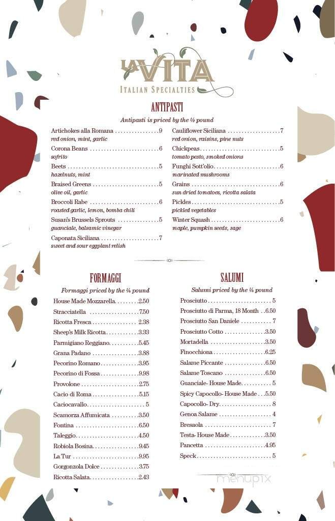 Menu page 1