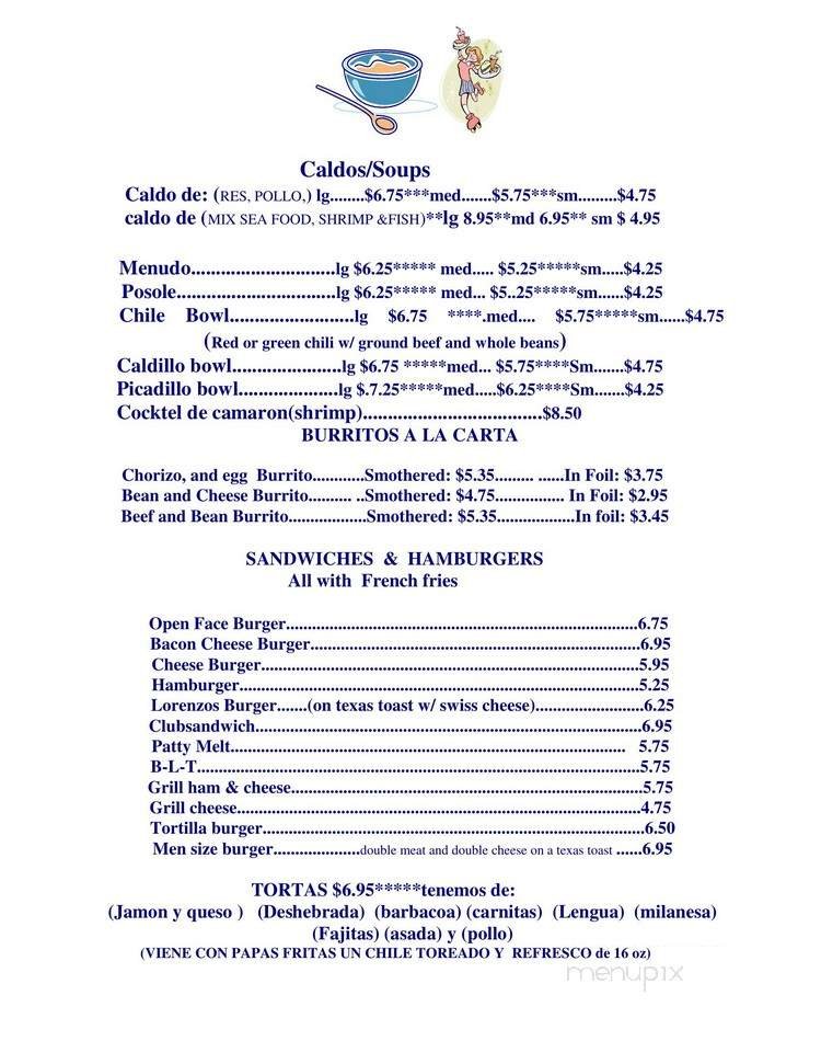 Menu page 2