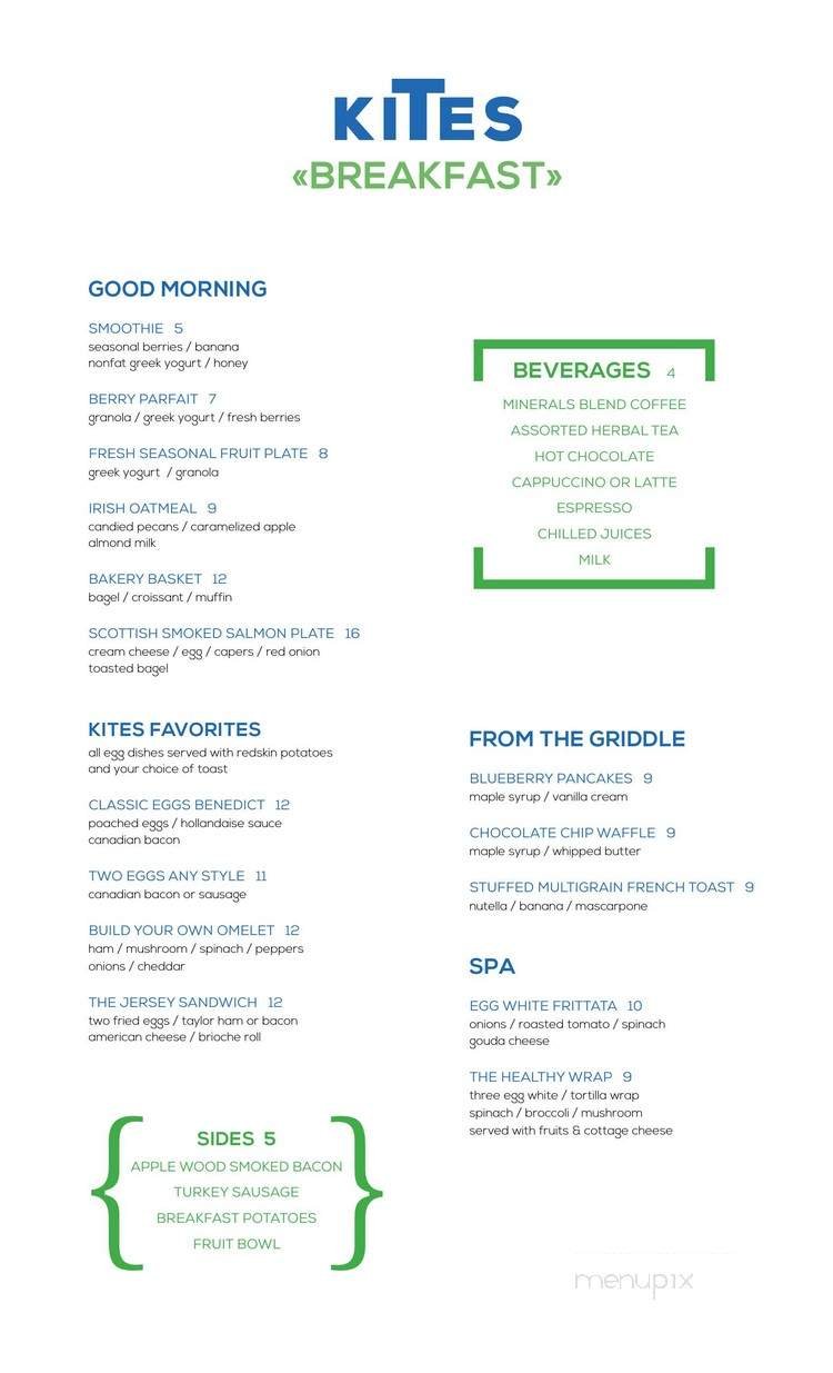 Menu page 1