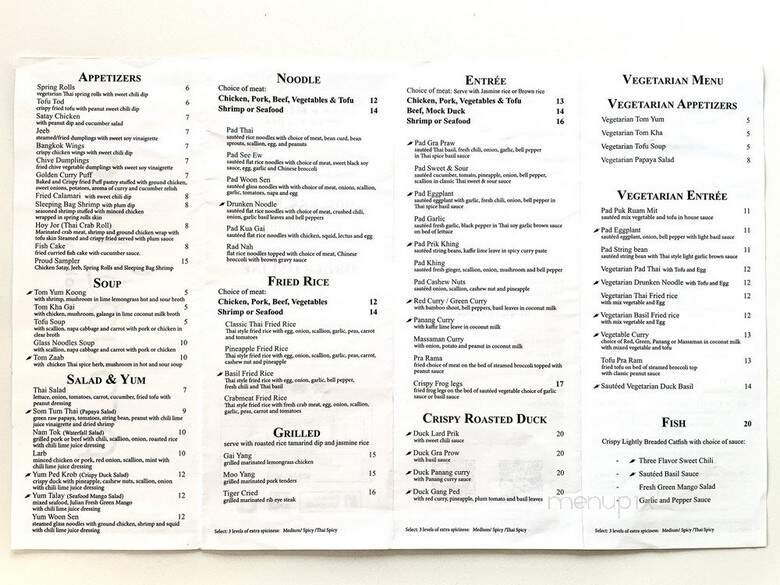 Menu page 1