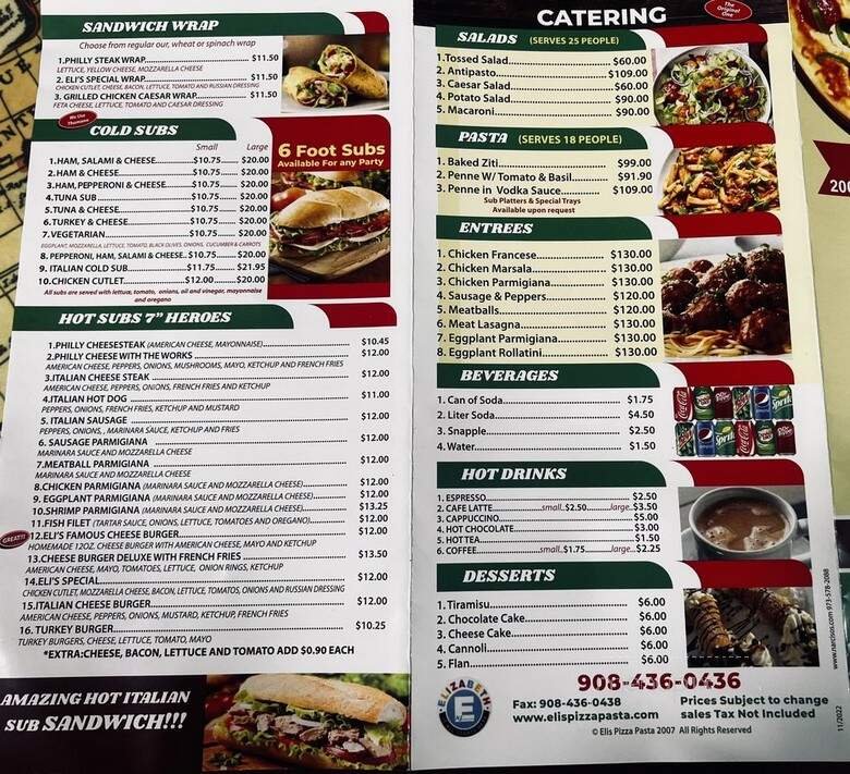 Menu page 2