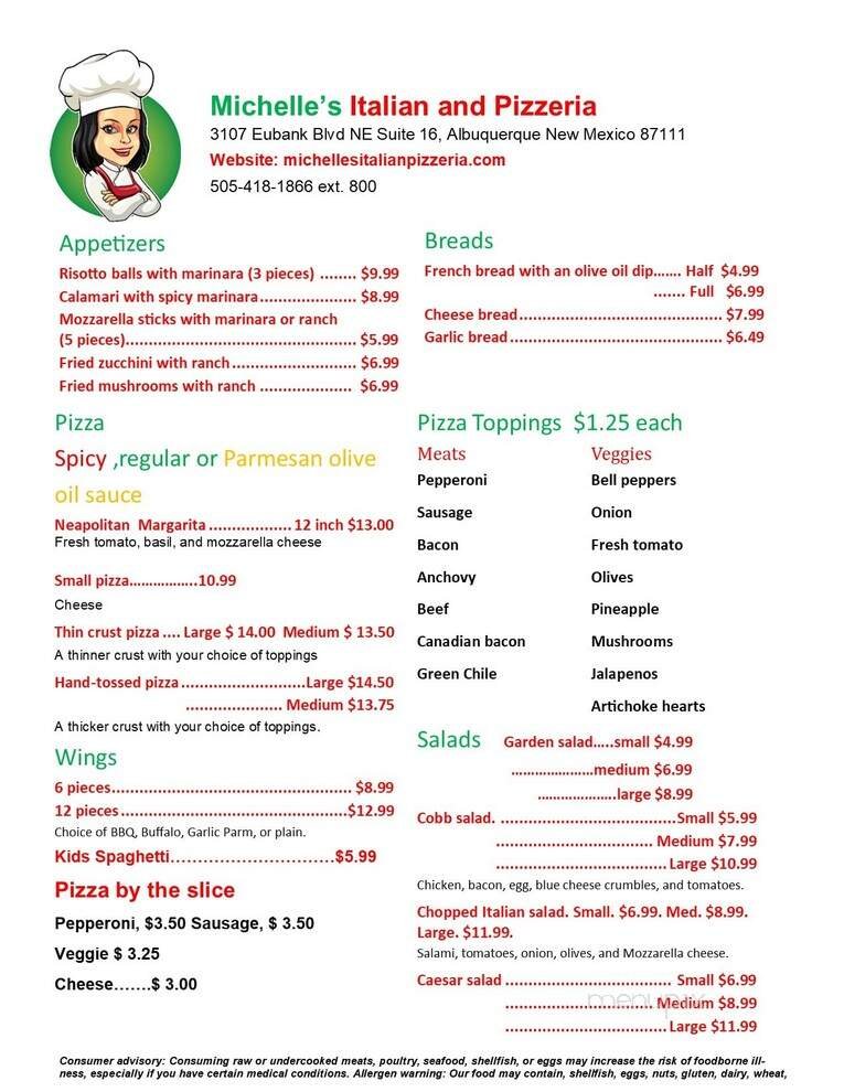 Menu page 2