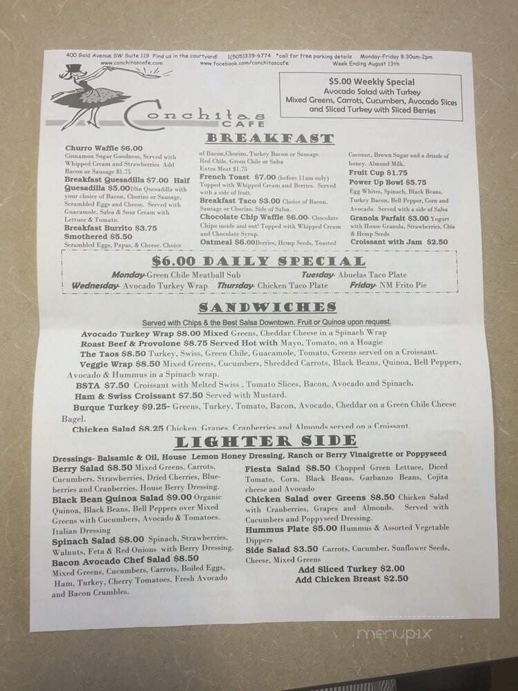 Menu page 2