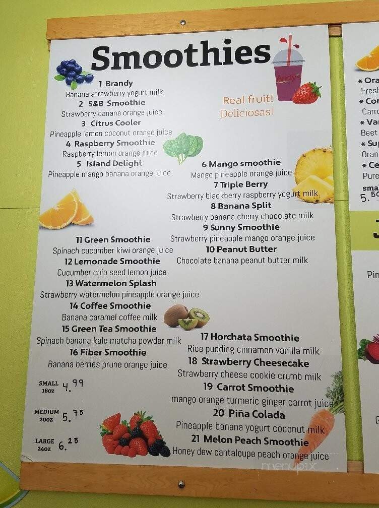 Menu page 1
