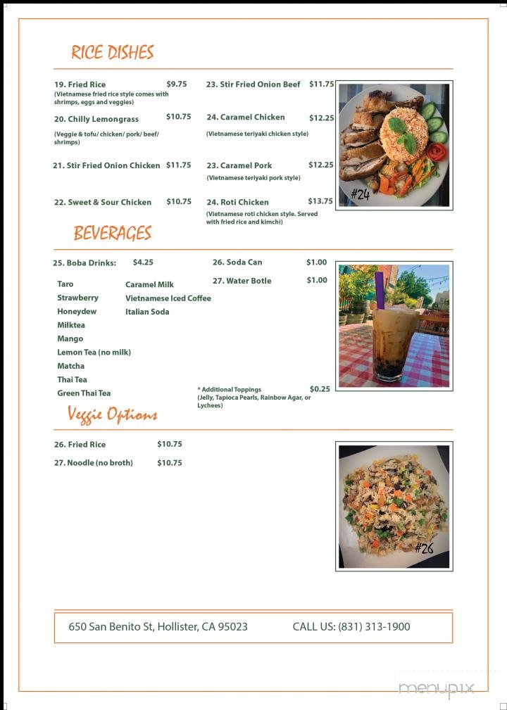 Menu page 2
