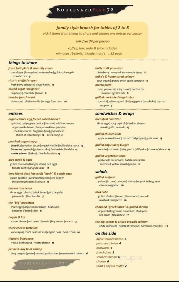 Menu page 1