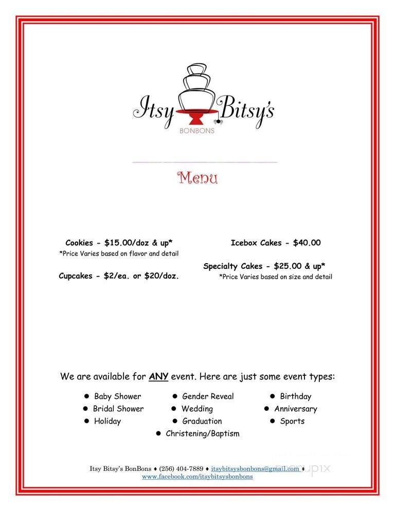 Menu page 1