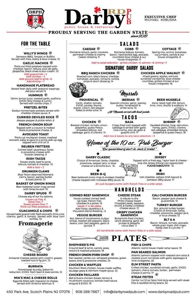 Menu page 1