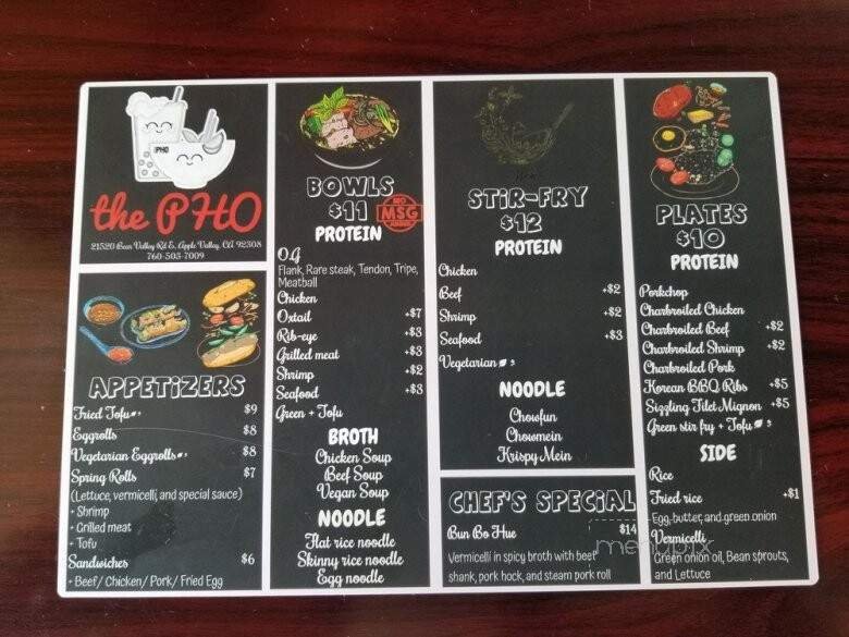 Menu page 2