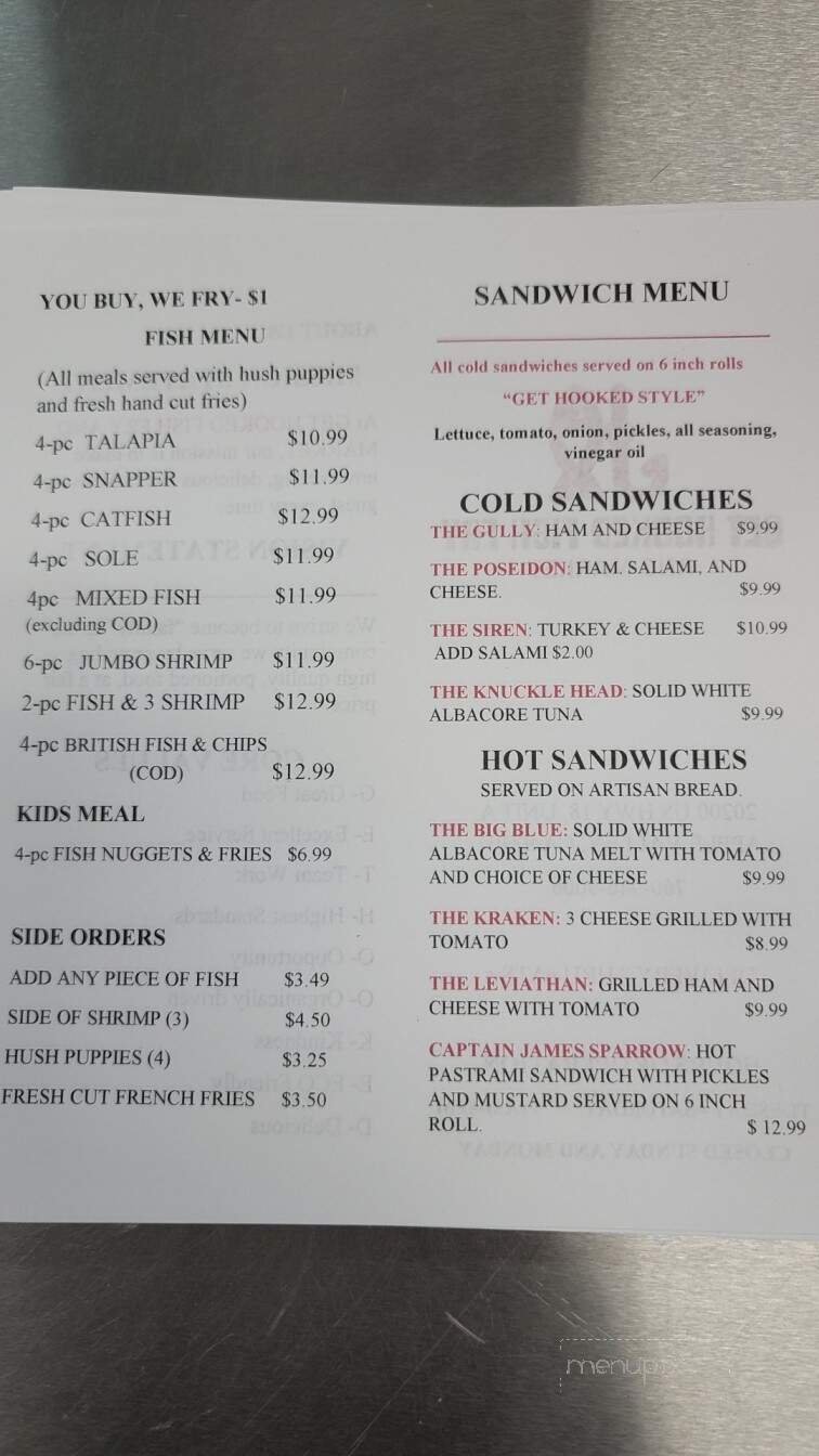 Menu page 1