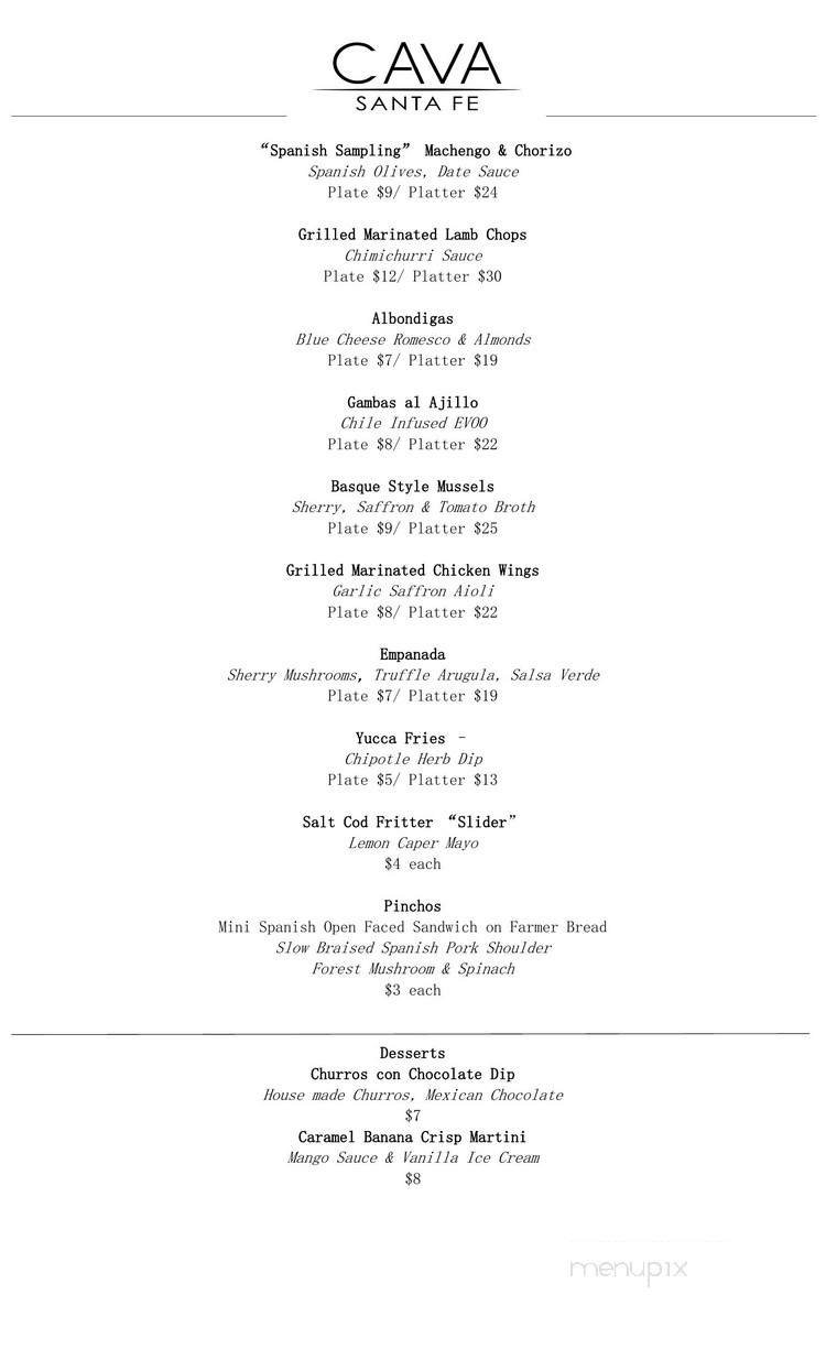 Menu page 2